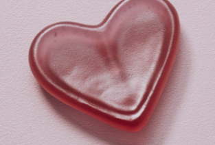 Limited Ed. Sapphire Rose Glo-Heart