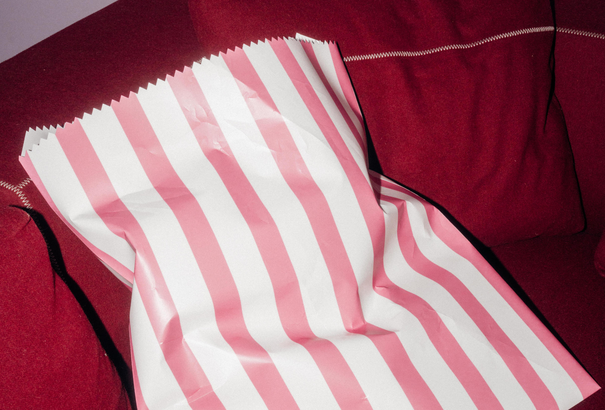 Big Spill Bag Pink Stripe
