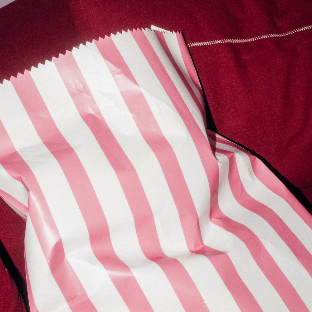 Big Spill Bag Pink Stripe