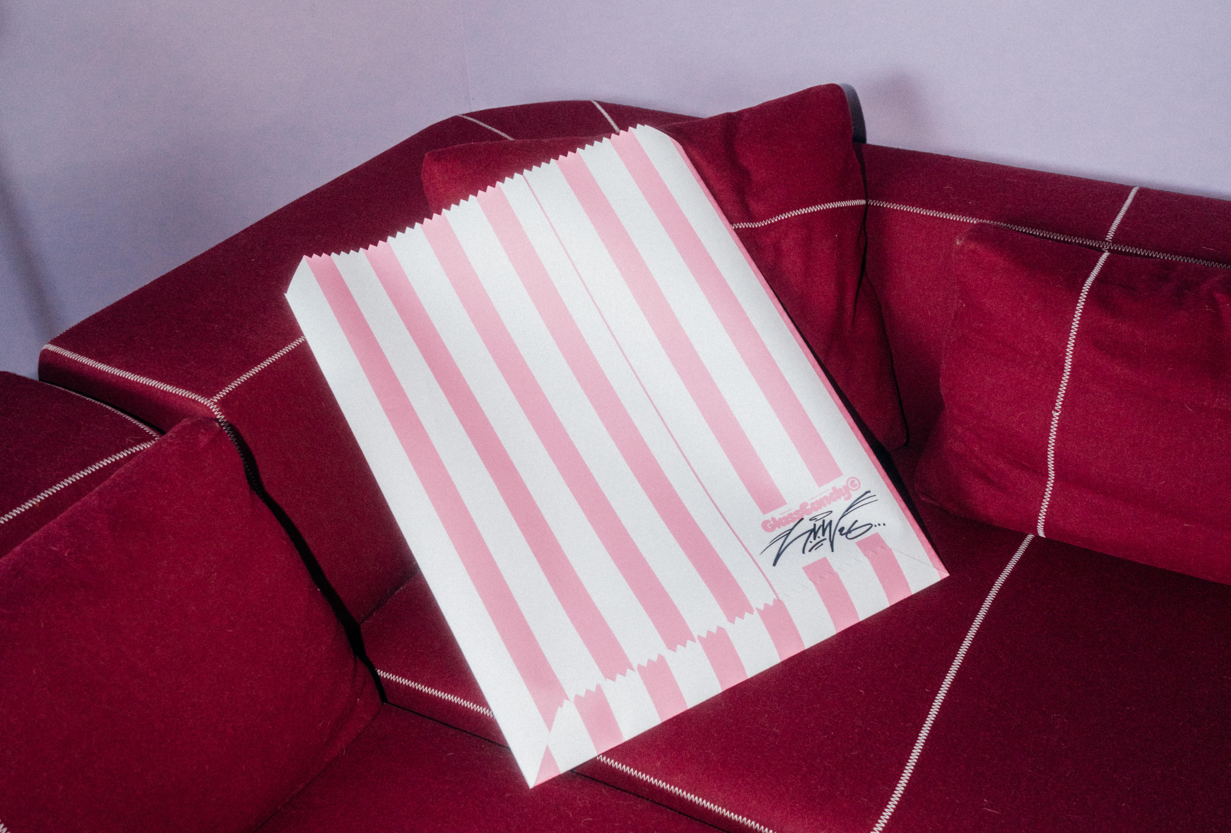 Big Spill Bag Pink Stripe